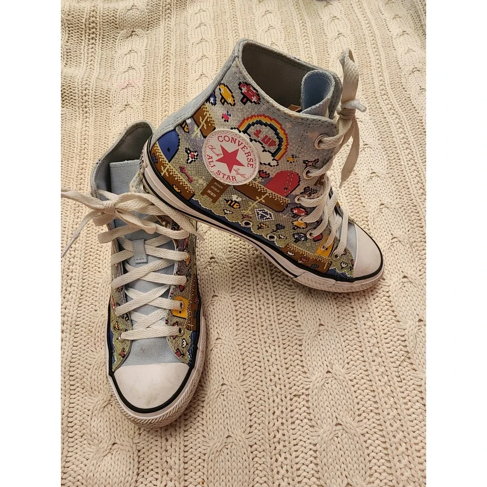Converse Chuck Taylor All Star Gamer Pixel Hi Top US Junior 5 / Women's 6.5